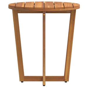 Akazienholz Garten-Beistelltisch Ø55cm