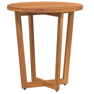 Akazienholz Garten-Beistelltisch Ø55cm