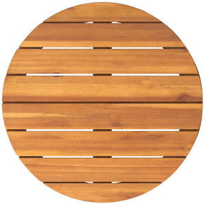 Akazienholz Garten-Beistelltisch Ø55cm