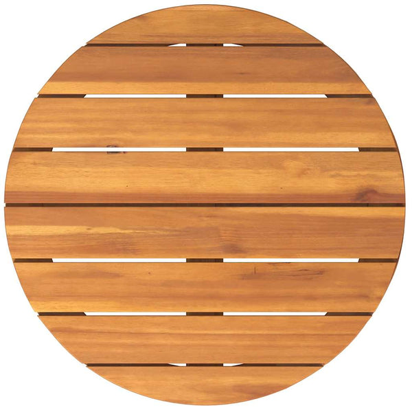 Akazienholz Garten-Beistelltisch Ø55cm