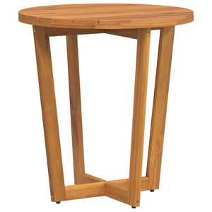 vidaXL Table d'appoint de jardin ronde Ø70x75 cm en bois d'acacia massif