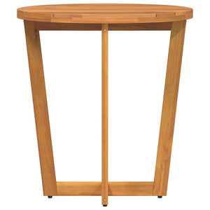vidaXL Table d'appoint de jardin ronde Ø70x75 cm en bois d'acacia massif