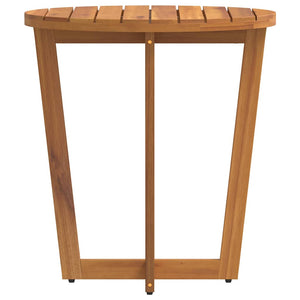 vidaXL Table d'appoint de jardin ronde Ø70x75 cm en bois d'acacia massif