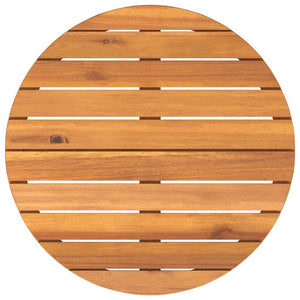 vidaXL Table d'appoint de jardin ronde Ø70x75 cm en bois d'acacia massif