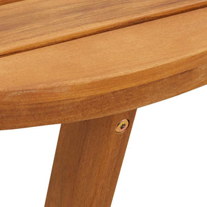 vidaXL Table d'appoint de jardin ronde Ø70x75 cm en bois d'acacia massif