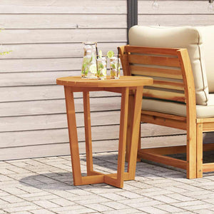 vidaXL Table d'appoint de jardin ronde Ø70x75 cm en bois d'acacia massif