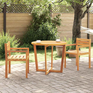 Akazienholz Garten-Esstisch Rund Ø90cm