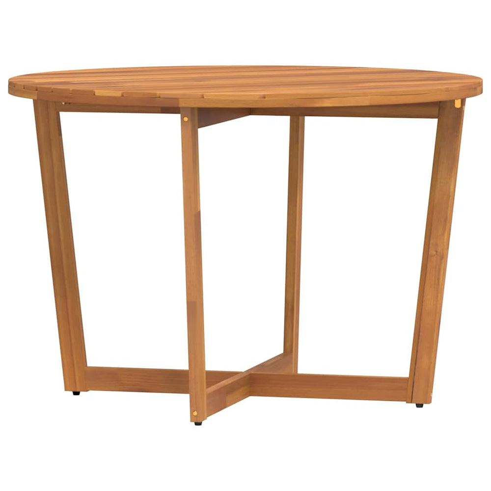 Runder Akazienholz Garten-Esstisch Ø110cm