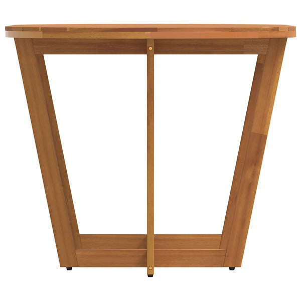 Ovaler Garten Esstisch Akazie Massivholz 150x90 cm