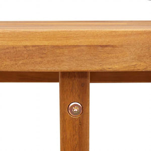 Ovaler Garten Esstisch Akazie Massivholz 150x90 cm
