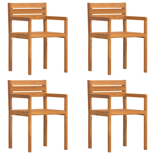 Akazienholz Gartenstühle 4er Set