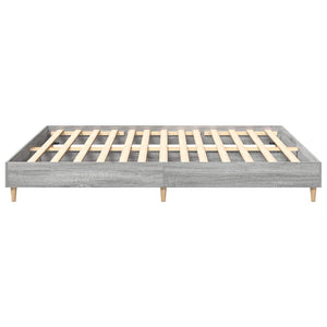 Bettgestell Grau Sonoma 200x200 cm