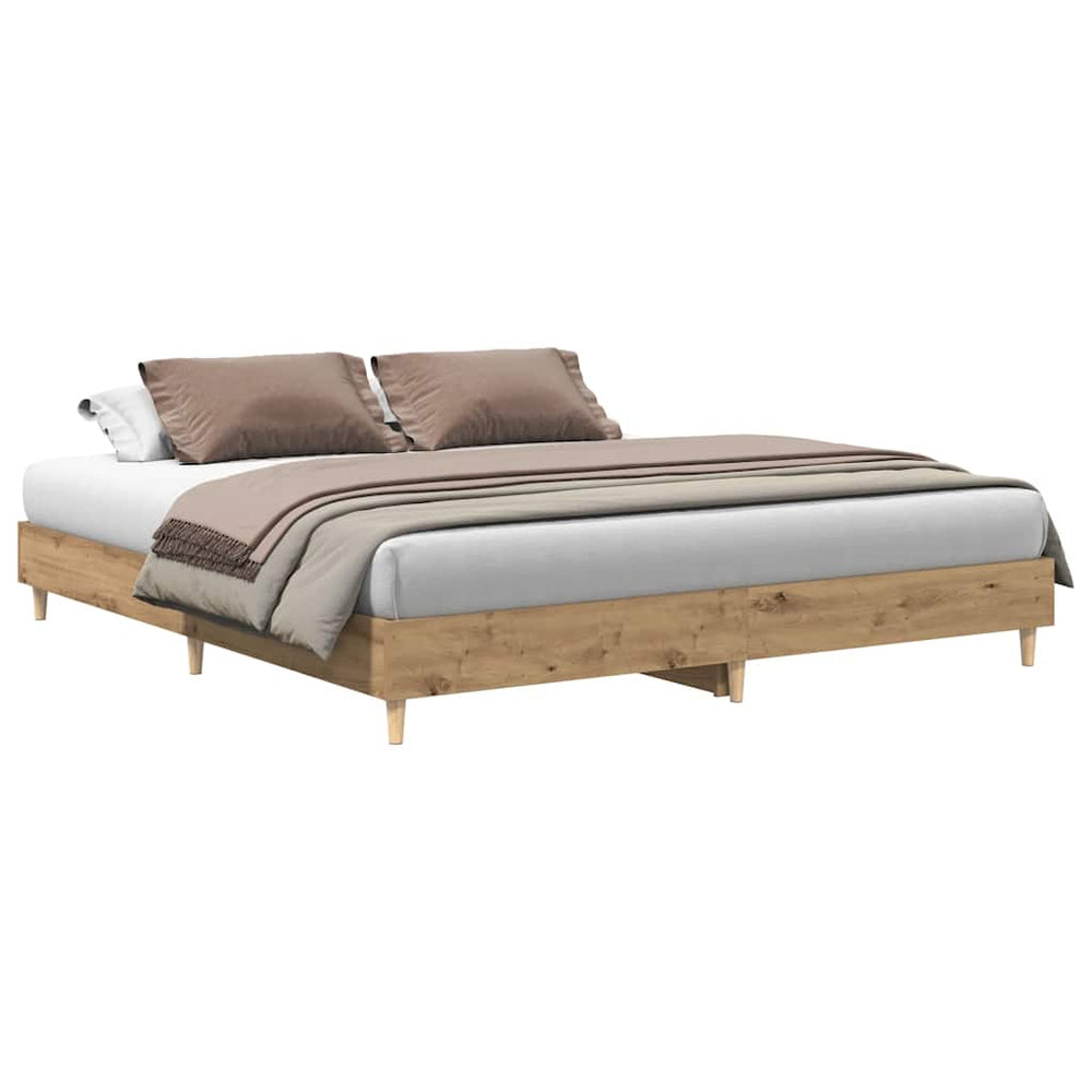 Bettgestell 200x200 Artisan Eiche ohne Matratze