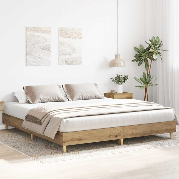 Bettgestell 200x200 Artisan Eiche ohne Matratze