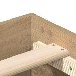 Bettgestell 200x200 Artisan Eiche ohne Matratze