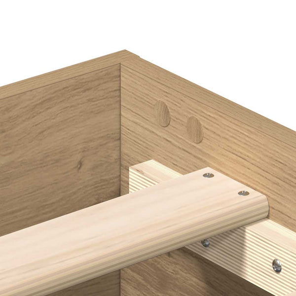 Bettgestell 200x200 Artisan Eiche ohne Matratze