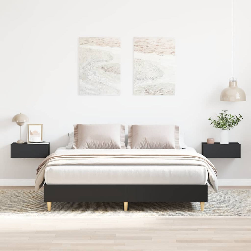 Bettgestell Schwarz 150x200 cm