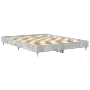 Bettgestell Betongrau 150x200 cm