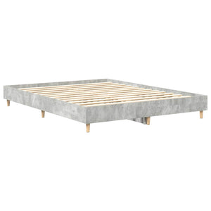 Bettgestell Betongrau 150x200 cm