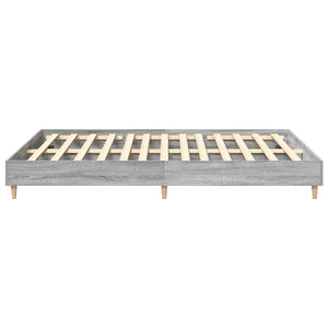 Bettgestell Grau Sonoma 150x200 cm