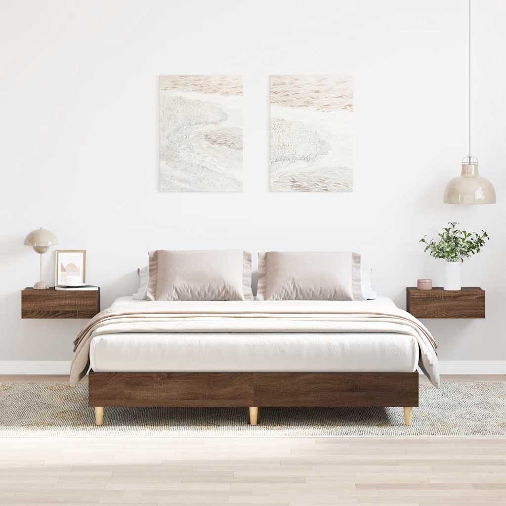 Bettgestell Braun Eichen-Optik 150x200 cm