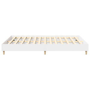vidaXL Cadre de lit sans matelas Blanc 140x200 cm Bois d'ingénierie