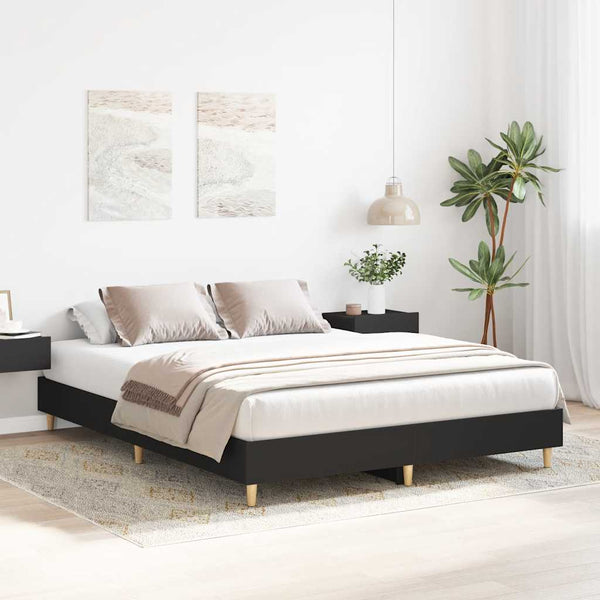 Bettgestell Schwarz 140x200 cm