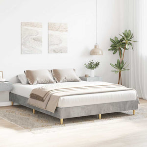 Bettgestell Betongrau 140x200 cm