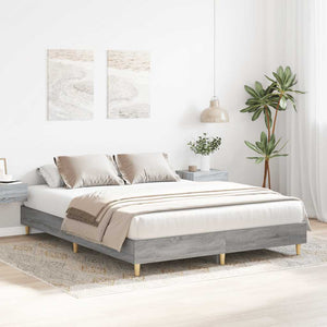 Bettgestell 140x200 Grau Sonoma