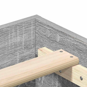 Bettgestell 140x200 Grau Sonoma