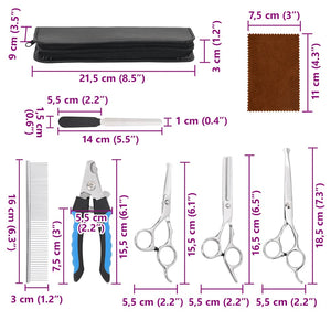 Hundescheren Set, 6-teilig