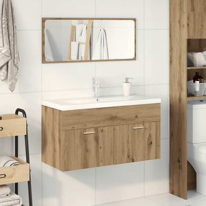 3-tlg Badmöbel Set Artisan Eiche