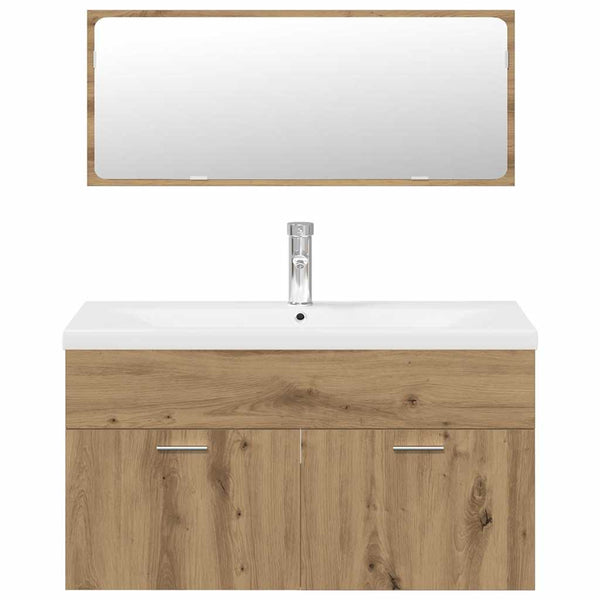 3-tlg Badmöbel Set Artisan Eiche