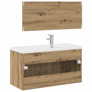 3-tlg Badmöbel Set Artisan Eiche
