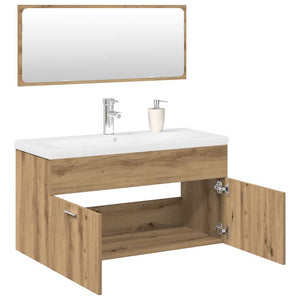 3-tlg Badmöbel Set Artisan Eiche