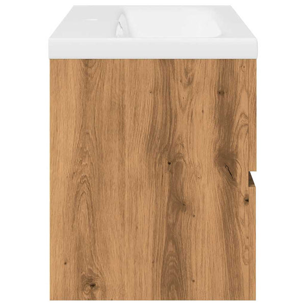 Waschbeckenunterschrank Artisan Eiche mit Einbaubecken