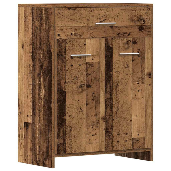 Badmöbel Set, 4-teilig, Altholz-Optik
