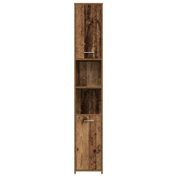 Badmöbel Set, 4-teilig, Altholz-Optik