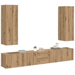 TV-Wandschränke 5er Set Artisan-Eiche