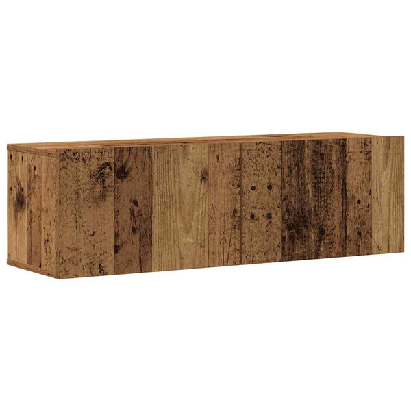 TV-Wandschränke 4er Set Altholz-Optik