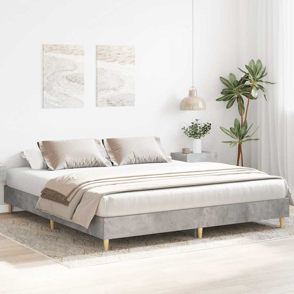 Bettgestell Betongrau 180x200 cm