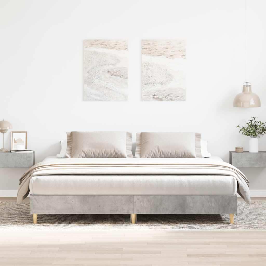 Bettgestell Betongrau 180x200 cm