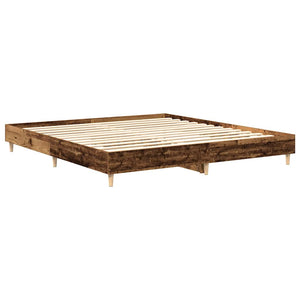 Bettgestell 180x200 cm Altholz-Optik