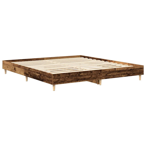 Bettgestell 180x200 cm Altholz-Optik