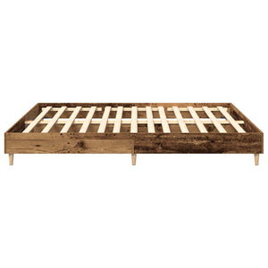 Bettgestell 180x200 cm Altholz-Optik