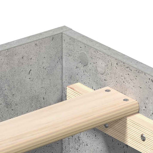 Bettgestell Betongrau 160x200 cm