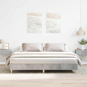 Bettgestell Betongrau 160x200 cm
