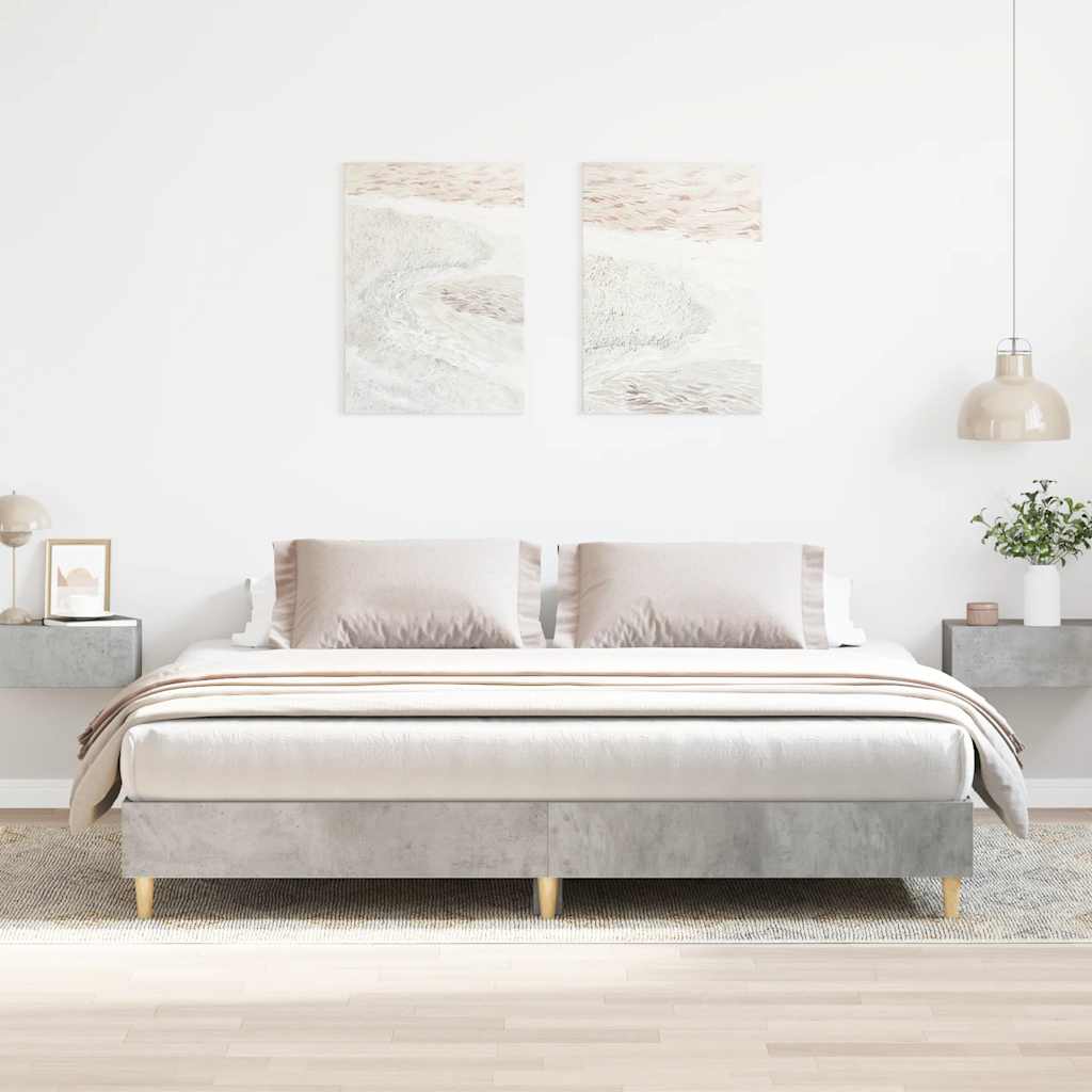 Bettgestell Betongrau 160x200 cm