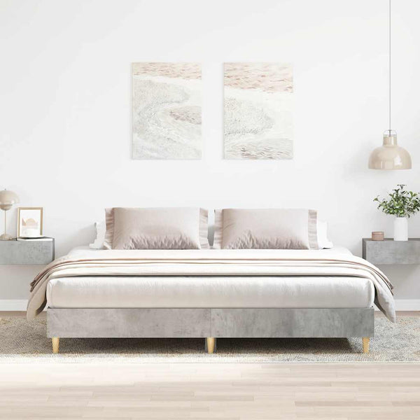 Bettgestell Betongrau 160x200 cm