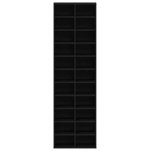 Schuhschrank Schwarz Eichen-Optik 183cm